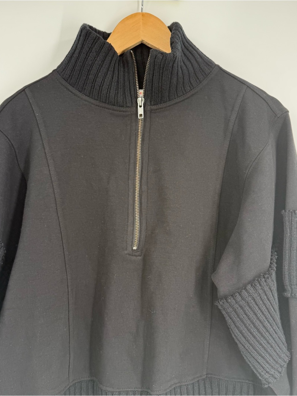 Daily Practice Anthropologie Indy Grab Pullover Sweatshirt Black Size L - Picture 9 of 11